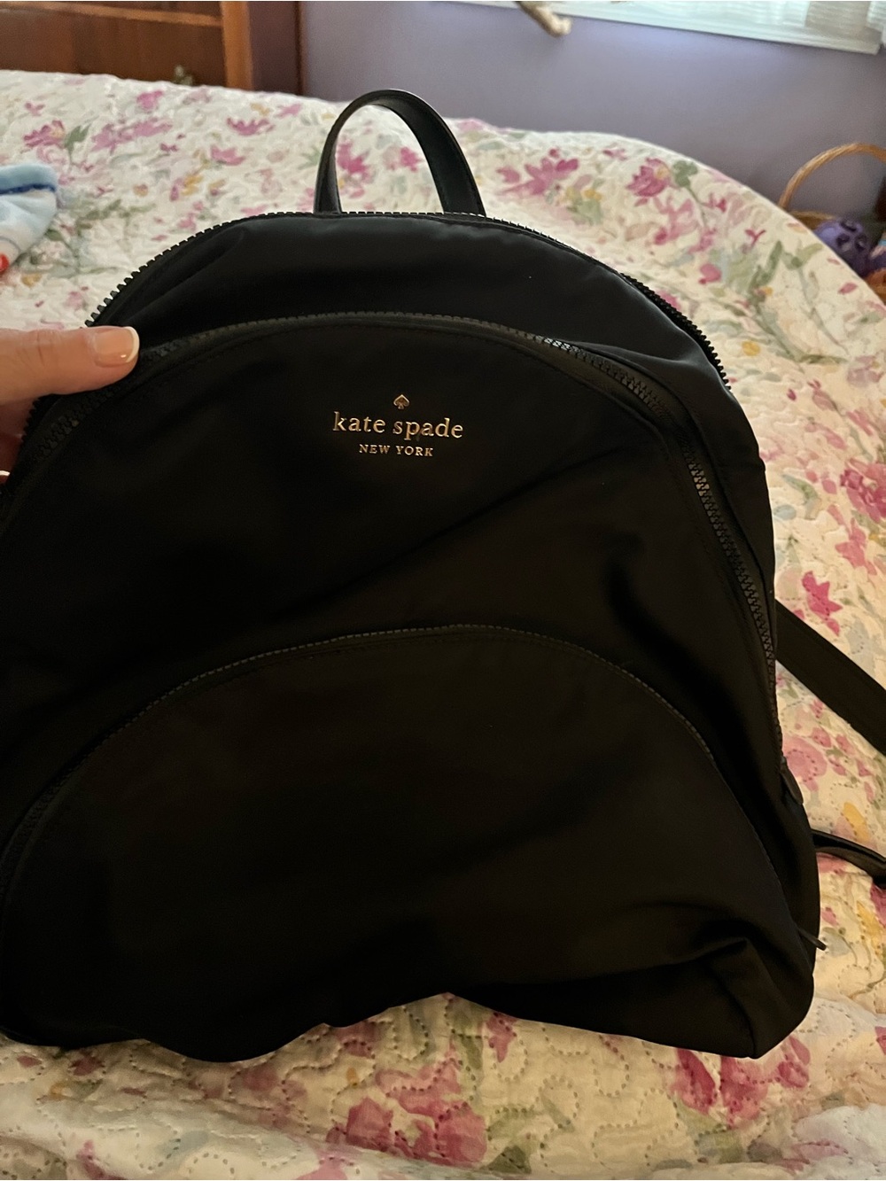 kate spade New York Black Nylon Backpack